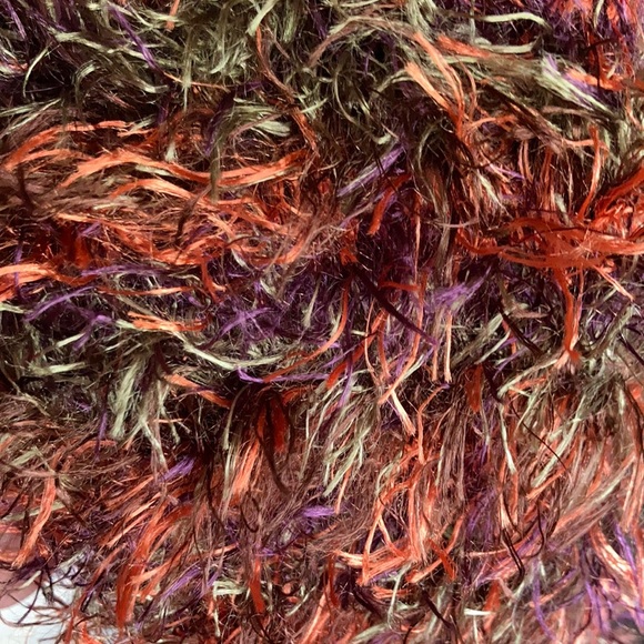 Multi colored fuzzy scarf! - Picture 2 of 5
